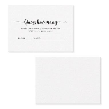 Minimalist Calligraphy Guess How Many Game