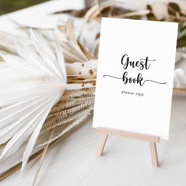 Minimalist Calligraphy Guest Book Sign