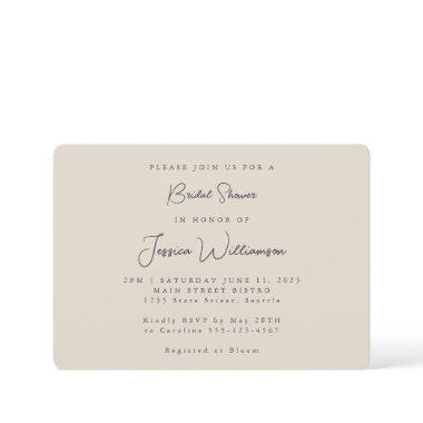Minimalist Calligraphy Ivory Black