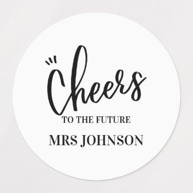 Minimalist Cheers to the Future MRS  Labels