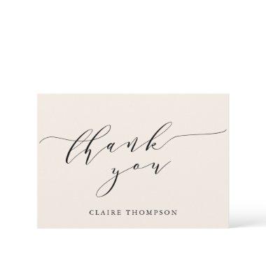 Minimalist Classic Cream  Custom Thank You