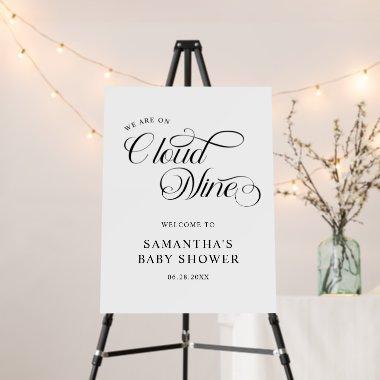 Minimalist Cloud Nine Baby Shower Foam Board