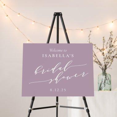 Minimalist Dusty Lilac  Welcome Foam Board