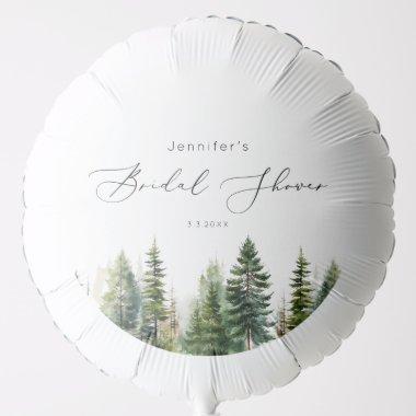 Minimalist elegant forest rustic  balloon