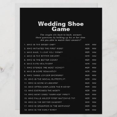 Minimalist Elegant Formal Black Wedding Shoe Game