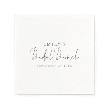 Minimalist Elegant Script  Brunch Napkins