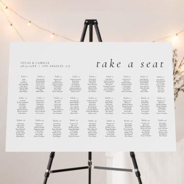 Minimalist Elegant seating charts Foam Board