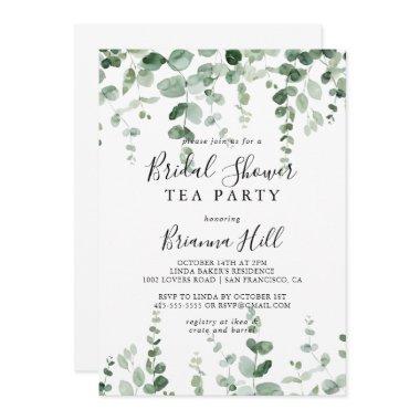 Minimalist Eucalyptus  Tea Party