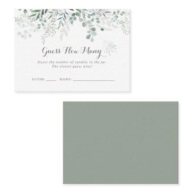 Minimalist Eucalyptus Guess How Many Game