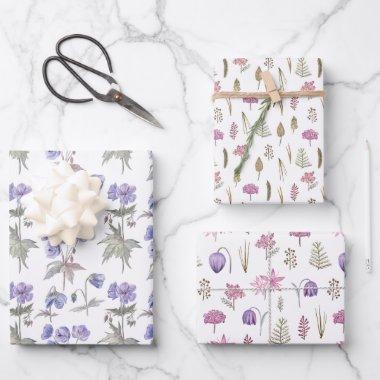 Minimalist Flower Garden Theme Party Gift Favor Wrapping Paper Sheets