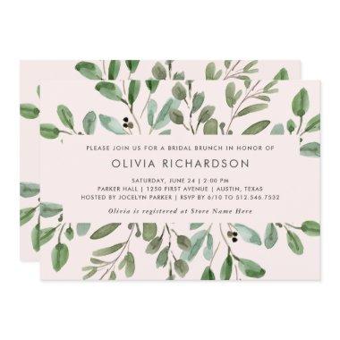 Minimalist Foliage Blush Pink | Bridal Brunch