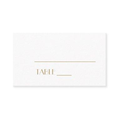 Minimalist Gold Modern Art Deco Wedding Place