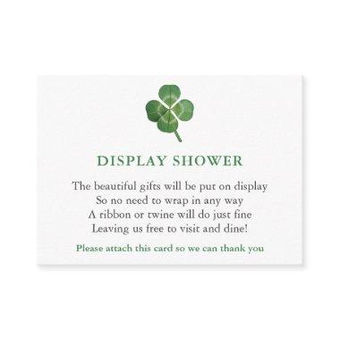 Minimalist Green St Patricks Day Display Shower Enclosure