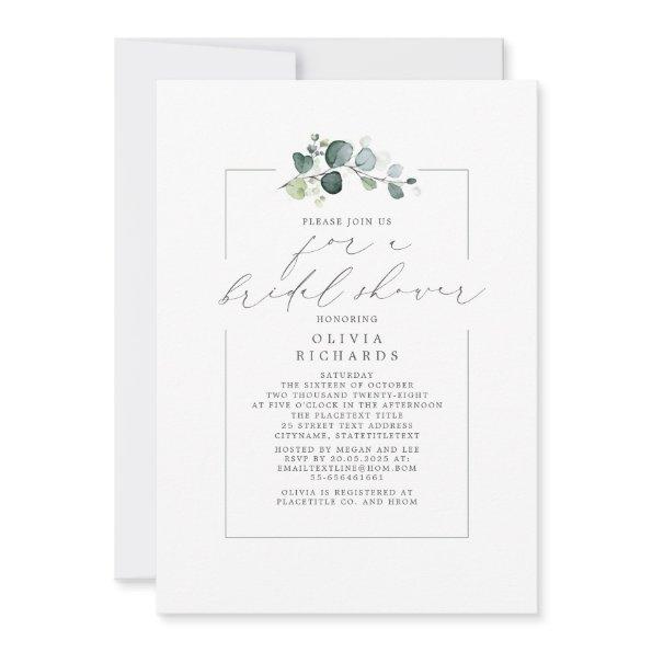 Minimalist Greenery Elegant Script