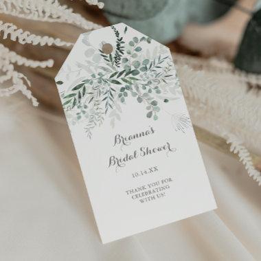 Minimalist Greenery Eucalyptus Bridal Shower Gift Tags