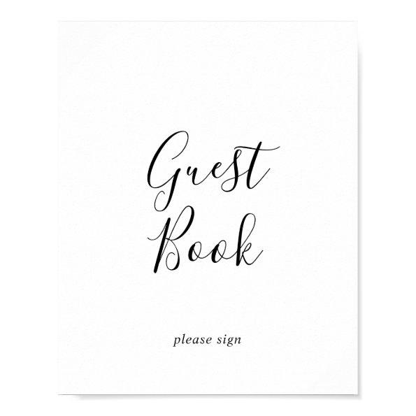 Minimalist Guest Book Sign