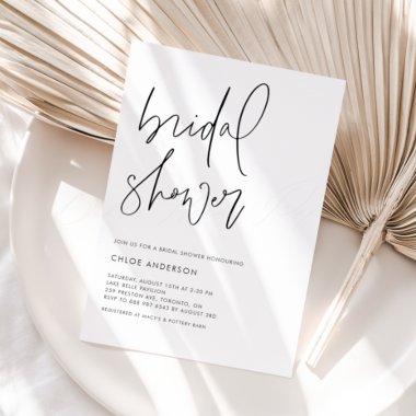 Minimalist Handwritten Script Black
