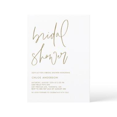 Minimalist Handwritten Script Gold