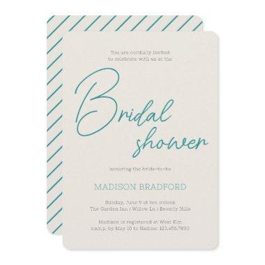 Minimalist Handwritten Script Teal