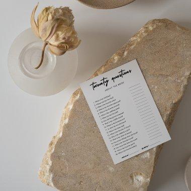 Minimalist How Well Do You Know the Bride