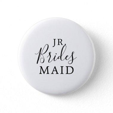 Minimalist Jr. Bridesmaid Bridal Shower Button