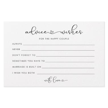 Minimalist love heart advice for the bride groom flyer