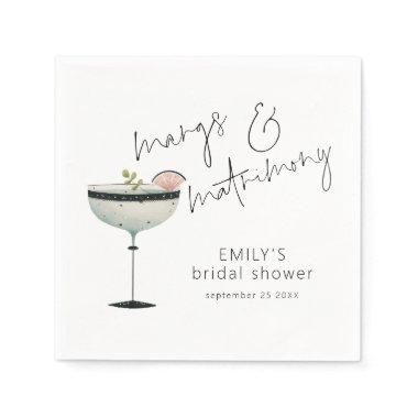 Minimalist Margs and Matrimony  Napkins