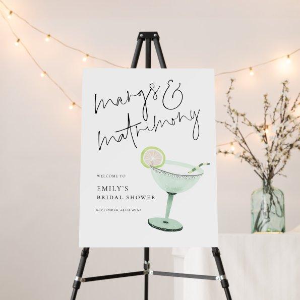 Minimalist Margs Matrimony Cocktail  Foam Board
