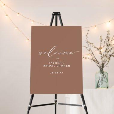 Minimalist Mocha  Welcome Foam Board