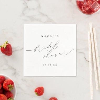 Minimalist Modern Chic Script  Napkins