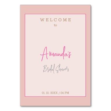Minimalist Modern Cute  Table Number