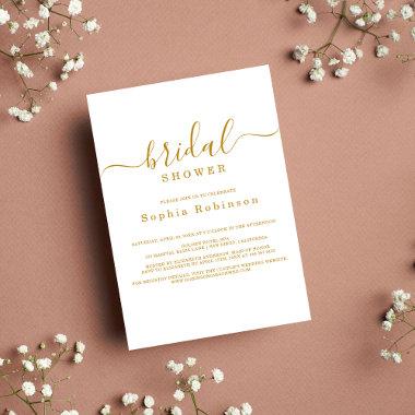 Minimalist Modern Gold Calligraphy