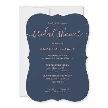 Minimalist Modern Navy and Blush
