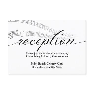 Minimalist Music Notes Elegant Wedding Reception