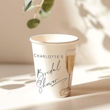 Minimalist Pearls and Prosecco  Paper Cups
