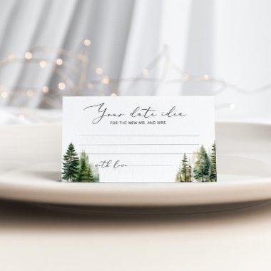 Minimalist pine trees Date night ideas. Date jar Enclosure