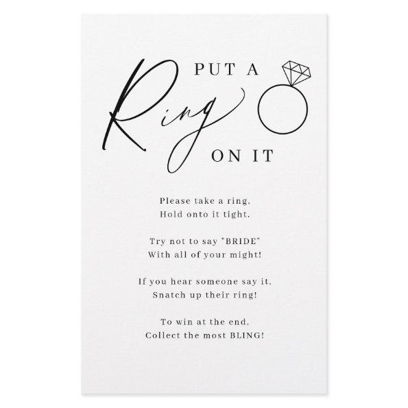Minimalist put a ring on it  game