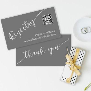 Minimalist QR Code Wedding Registry Enclosure
