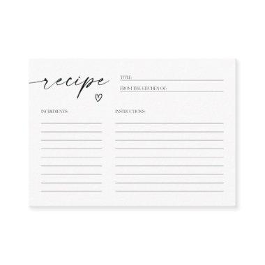 Minimalist Recipe   Insert