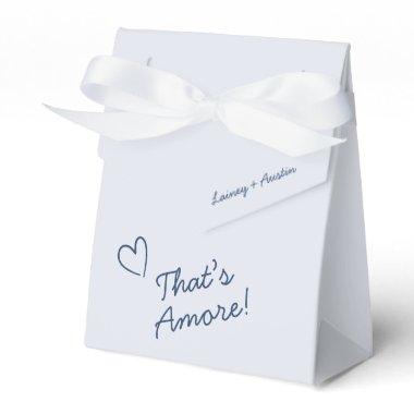 Minimalist Retro Blue Welcome Wedding Favor Box