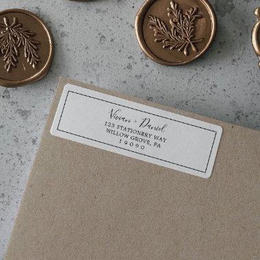 Minimalist Return Address Label