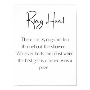 Minimalist Ring Hunt Game Poster