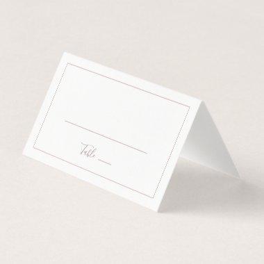 Minimalist Rose Gold Folded Wedding Place