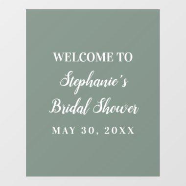 Minimalist Sage Green and White    Wall Decal