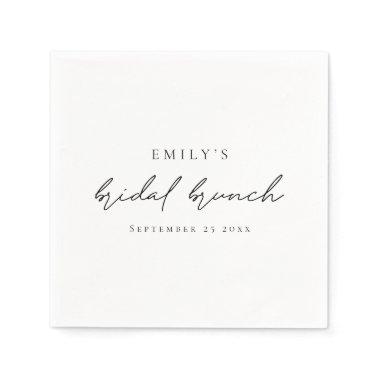Minimalist Script  Brunch Napkins