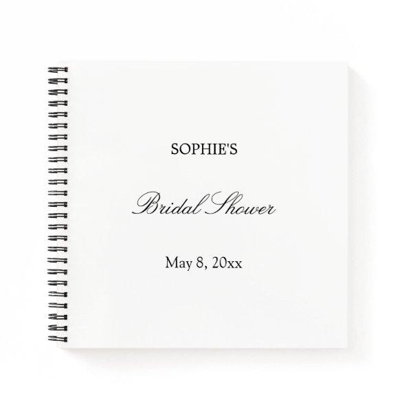 Minimalist Script  Guest Book