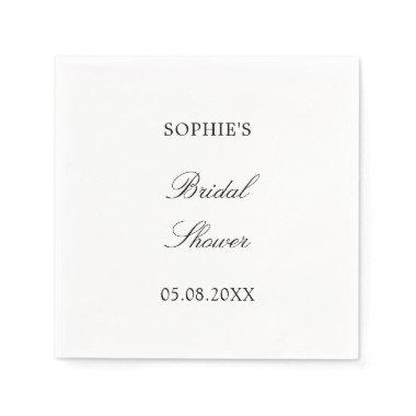 Minimalist Script  Napkins