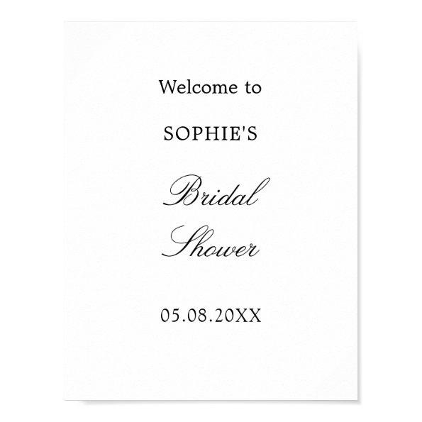 Minimalist Script  Welcome Poster