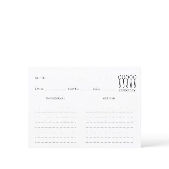 Minimalist Share a Recipe Enclosure