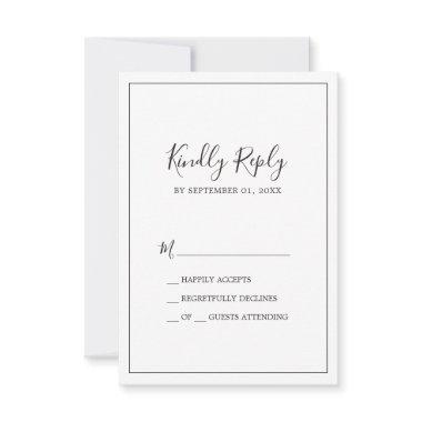 Minimalist Simple RSVP Card